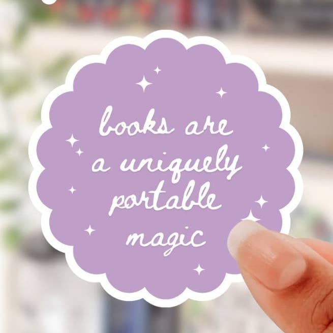 books are magic sticker for wholesale by Romantasy Designs