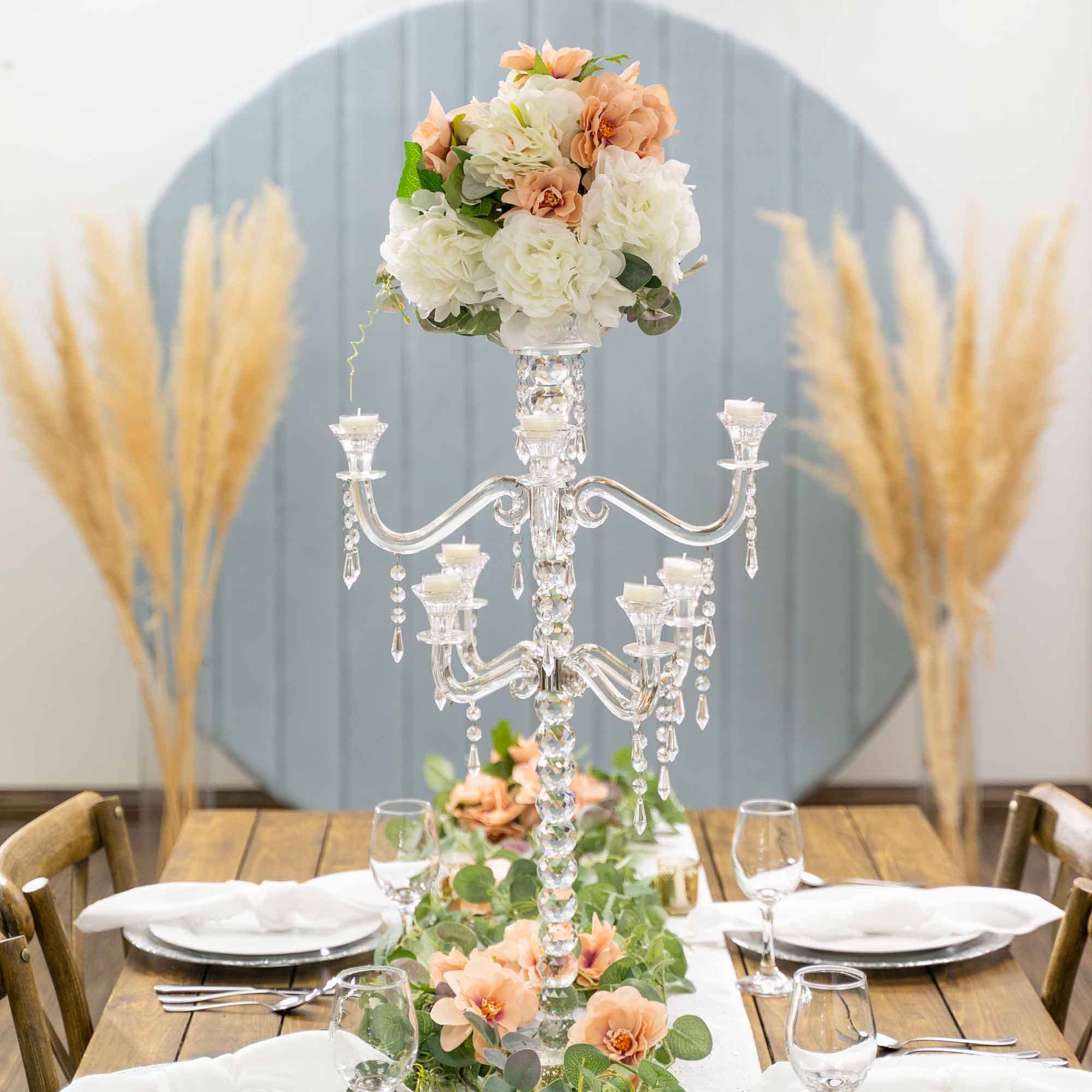 Portofino International Trading, USA - Wholesale Candle Holder - Crystal Four Arm Candelabra5