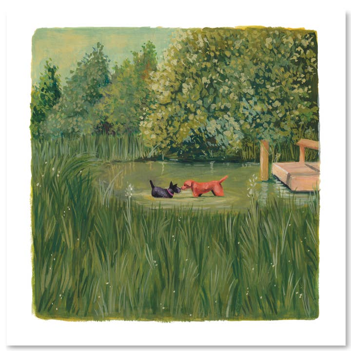 Dogs in the Pond for wholesale by Studio Molini