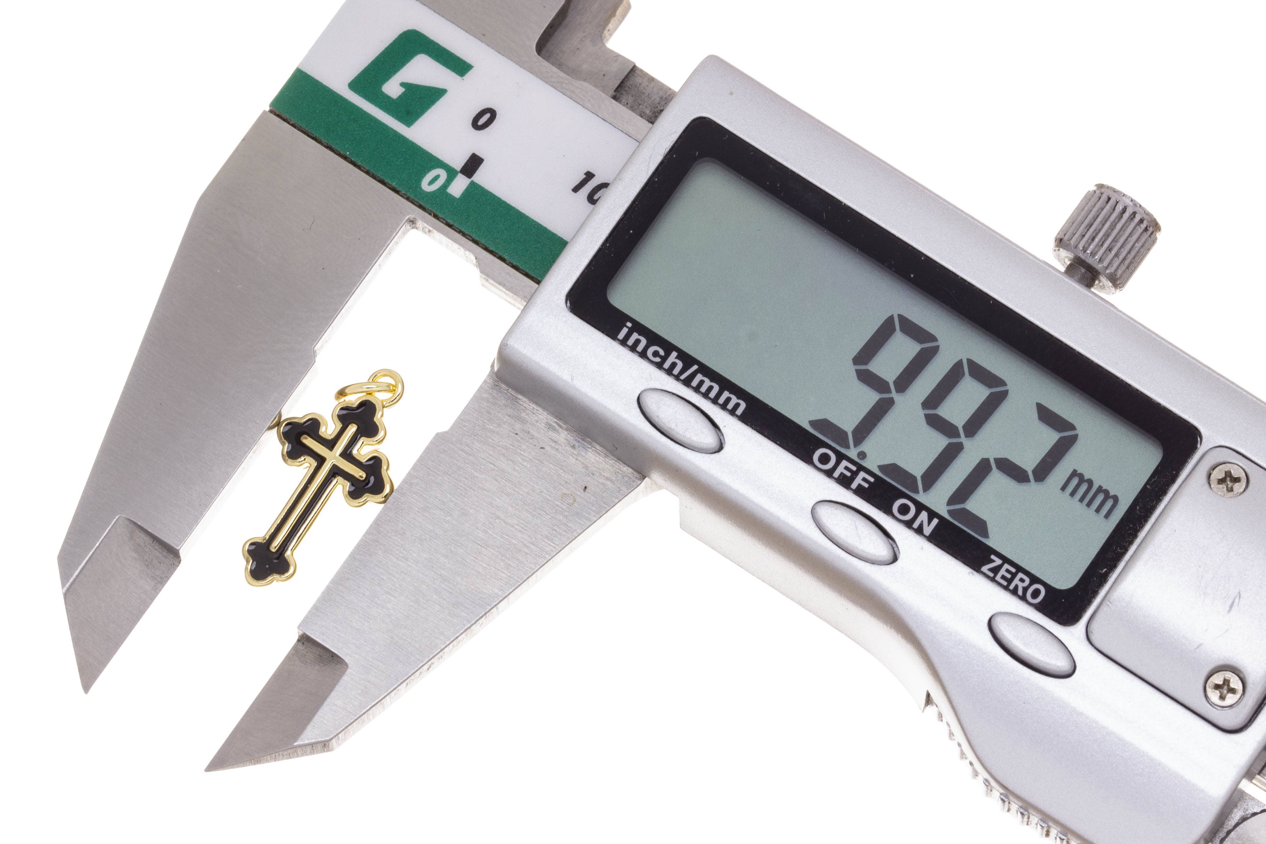 Jewel Pledge - Wholesale Individual Charm/Pendant - Assorted Gold samll Cross Charms for Jewelry Making CPG26667