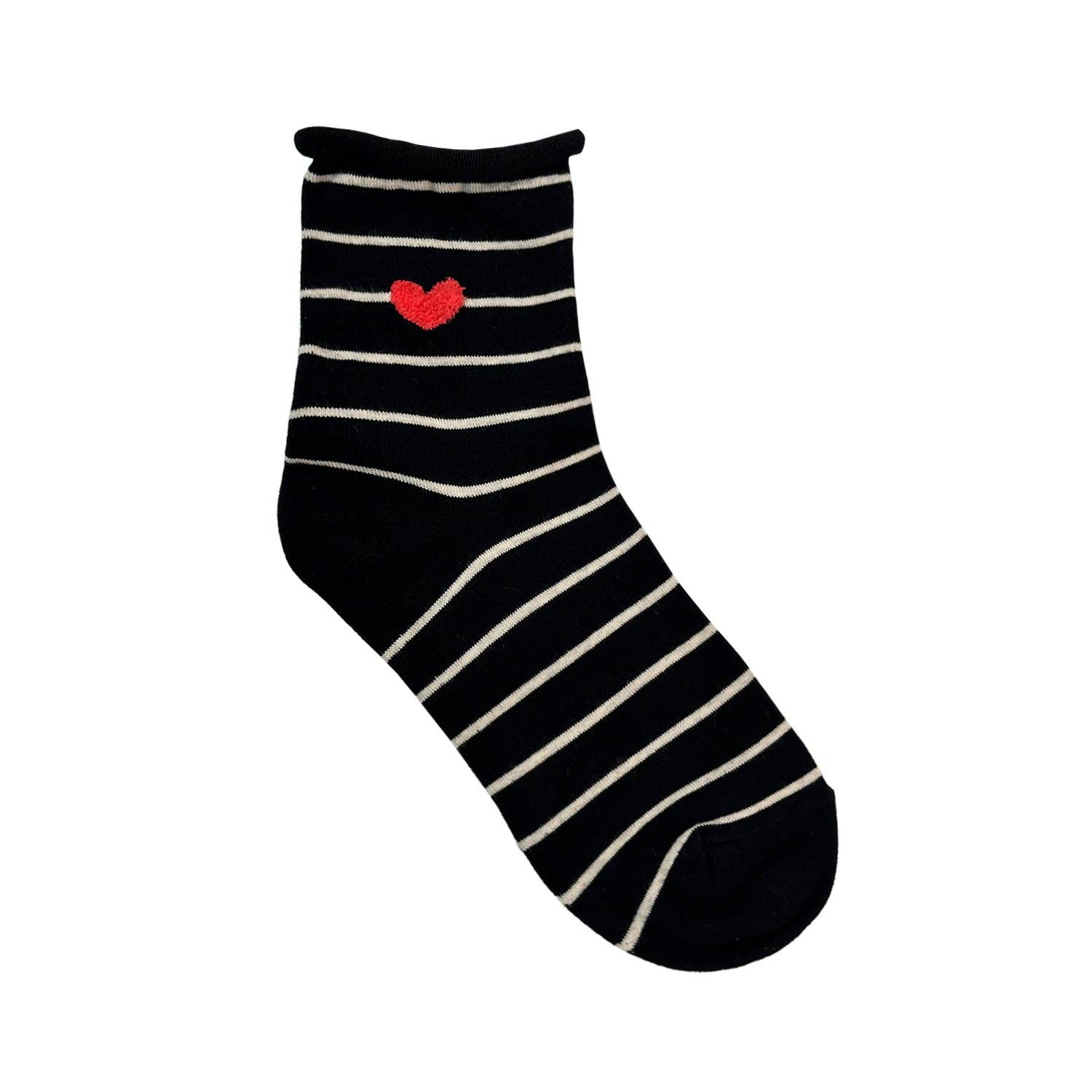 7DAYSSOCKS - Wholesale Socks - Women's - Women's Crew Rolling Heart Socks2