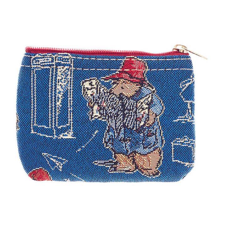 Paddington™ Bear Blue - Zip Coin Purse for wholesale by Signare Tapestry