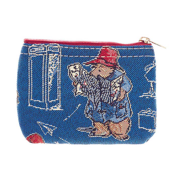 Paddington™ Bear Blue - Zip Coin Purse for wholesale by Signare Tapestry