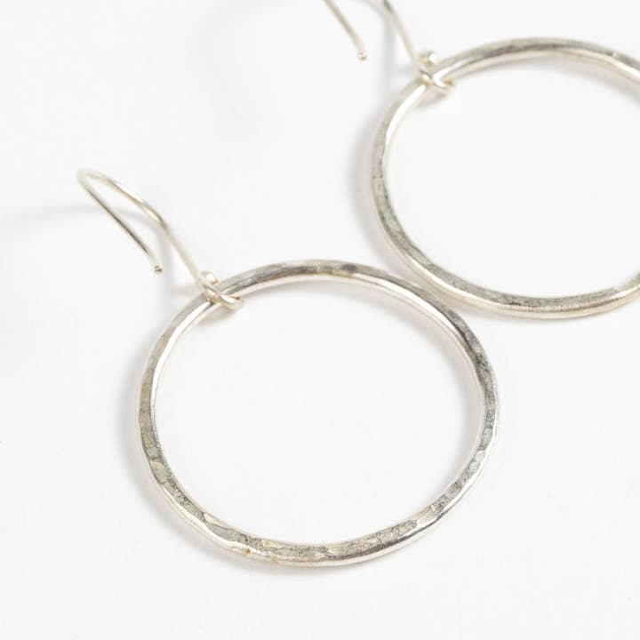 Ten Thousand Villages - Wholesale Dangle Earrings - *Hammered Ring Earrings
