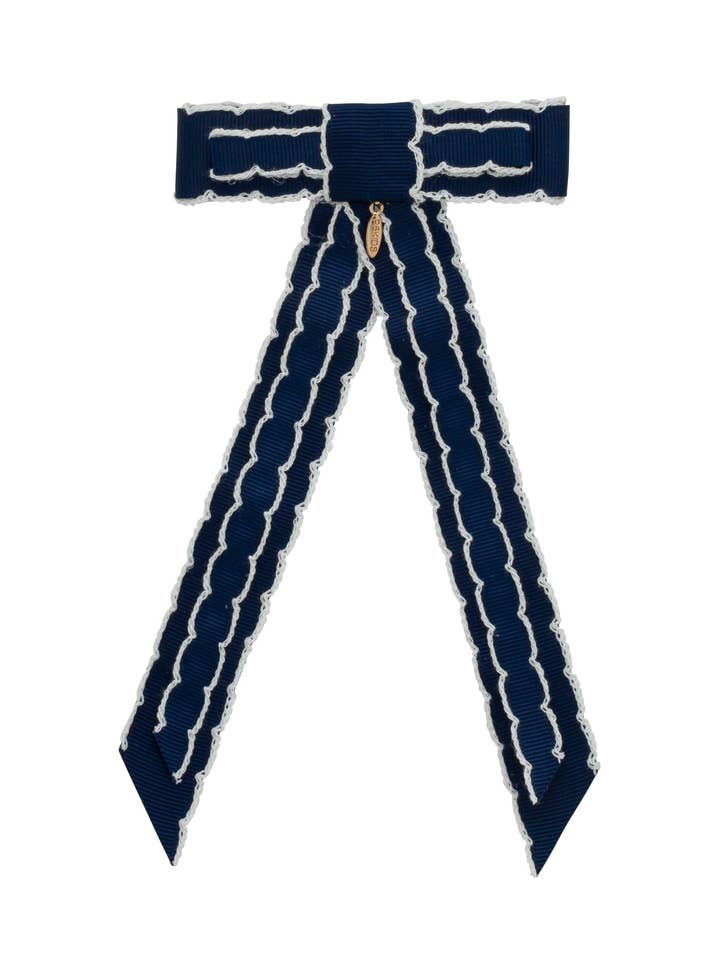 Rebecca Moonstitch Clip - Navy for wholesale by Project 6 NY Kids