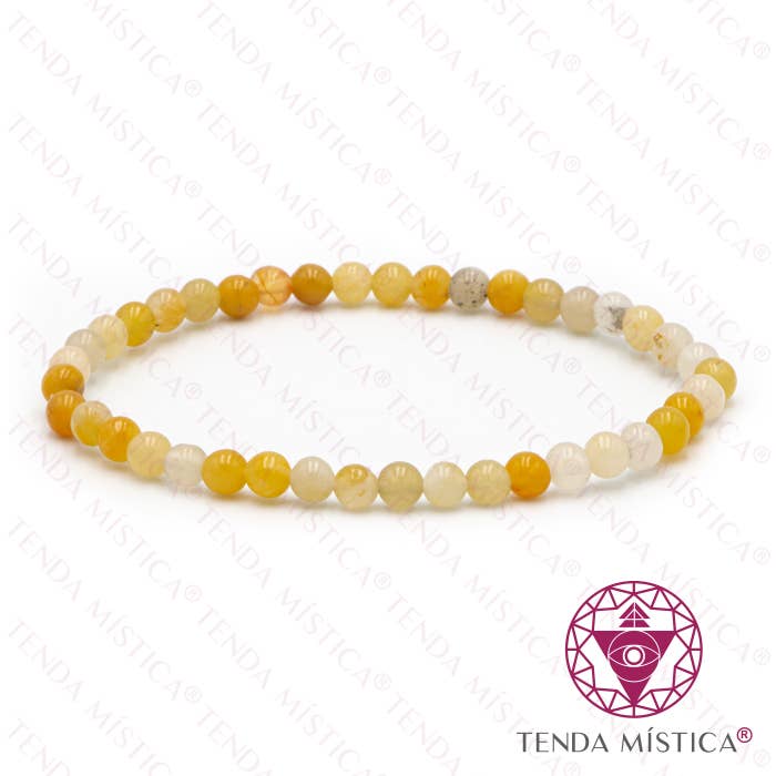 Tenda Mística - Wholesale Beaded Bracelet - Yellow Jasper Bracelet 4Mm @10