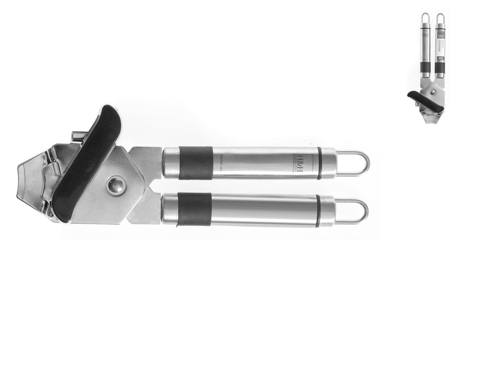 H&H - Wholesale Kitchen Tool/Gadget - Stainless Steel Top Can Opener With Oval Handle0