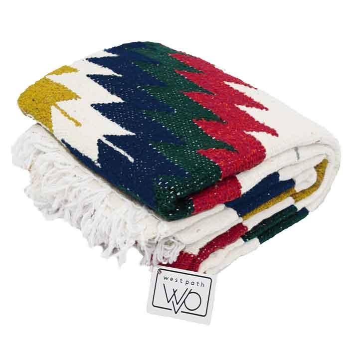 West Path - Wholesale Throw Blanket - White Fiesta Diamond3