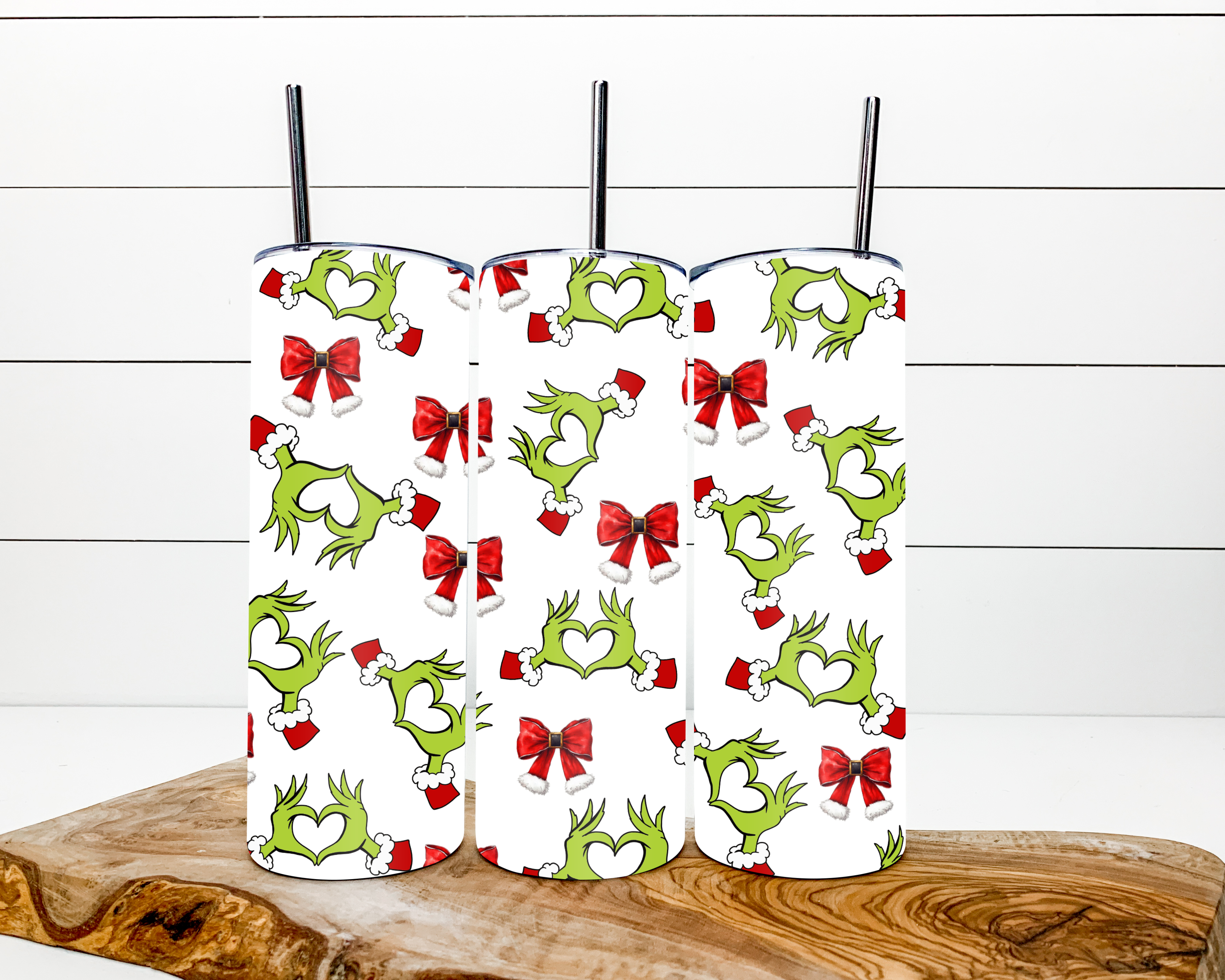 H+P Wholesale - Wholesale Insulated Mug/Tumbler - Merry Grinch Hands Tumbler0