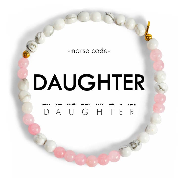 ETHICGOODS - Wholesale Beaded Bracelet - Morse Code Bracelet | DAUGHTER