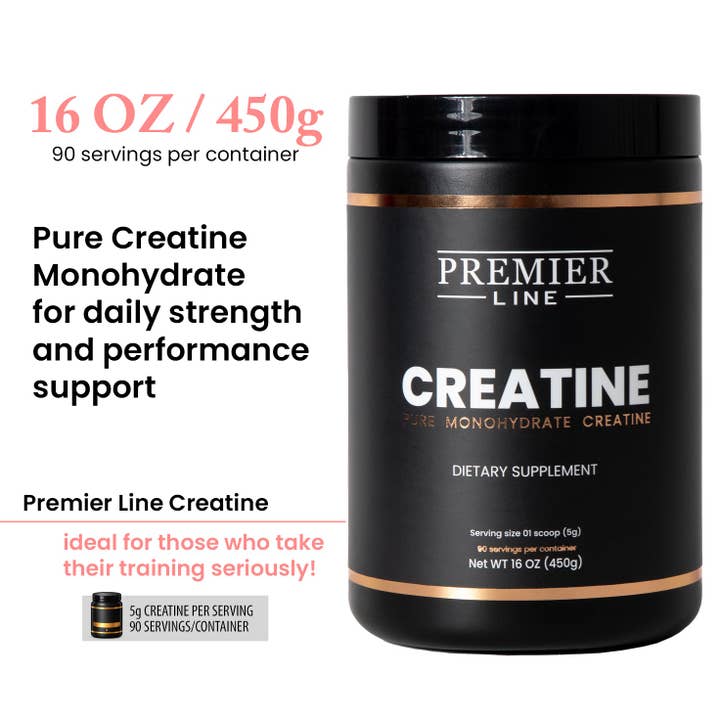 Creatine Monohydrate Supplement – Pure Creatine Powder (90 servings) for wholesale by Premier Line