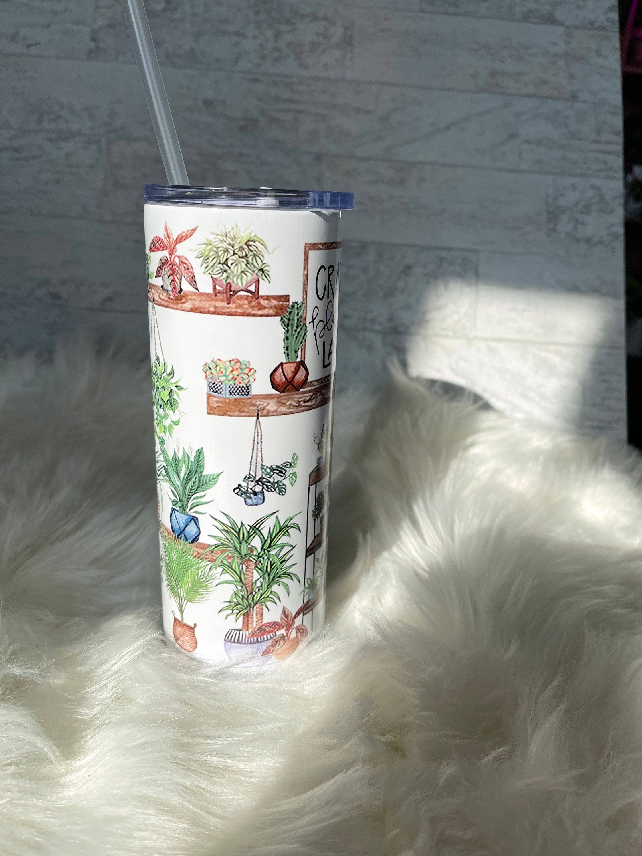 The Potted Oasis - Wholesale Insulated Mug/Tumbler - Crazy Plant Lady Tumbler2