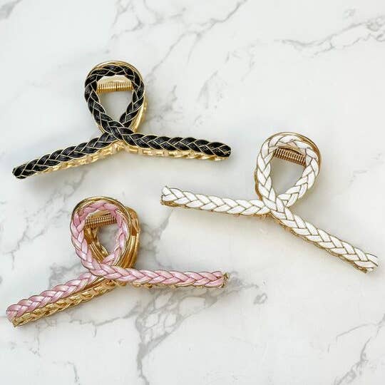 Prep Obsessed Wholesale - Wholesale Hair Clip - Women's - Braided Loop Hair Clips