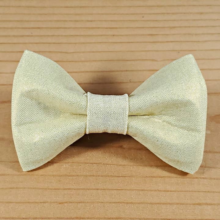 Gold Champagne Bow Tie for wholesale by Cheeky Chic Bows