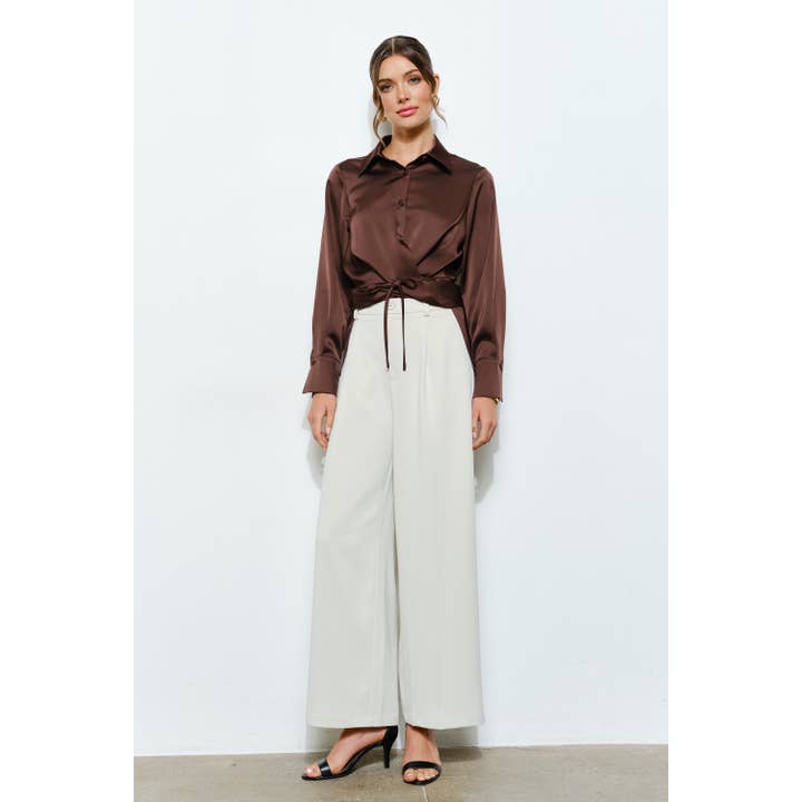 INA - Vente Pantalon – femme - Pantalon large taille haute sur mesure28