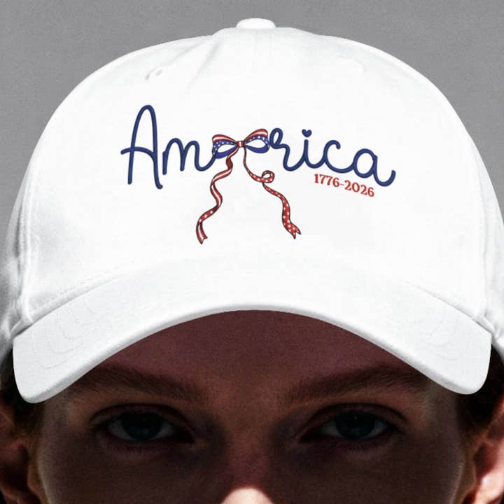 Casquette brodée America 1776-2026, Casquette du 250e anniversaire pour la vente par Gemishi