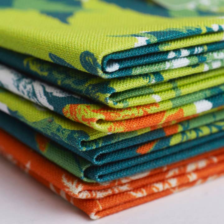 West Design Products - Wholesale Fabric - RHS Fat Quarter Fabric Bundle, Leaves, 45 x 56cm, Pack Of 4