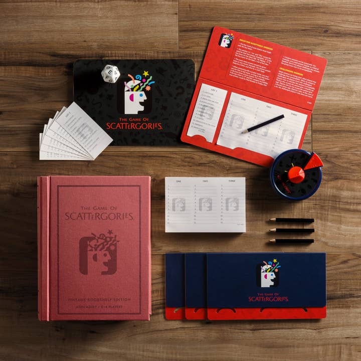 WS Game Company - Wholesale Board Game - Scattergories Vintage Bookshelf Edition