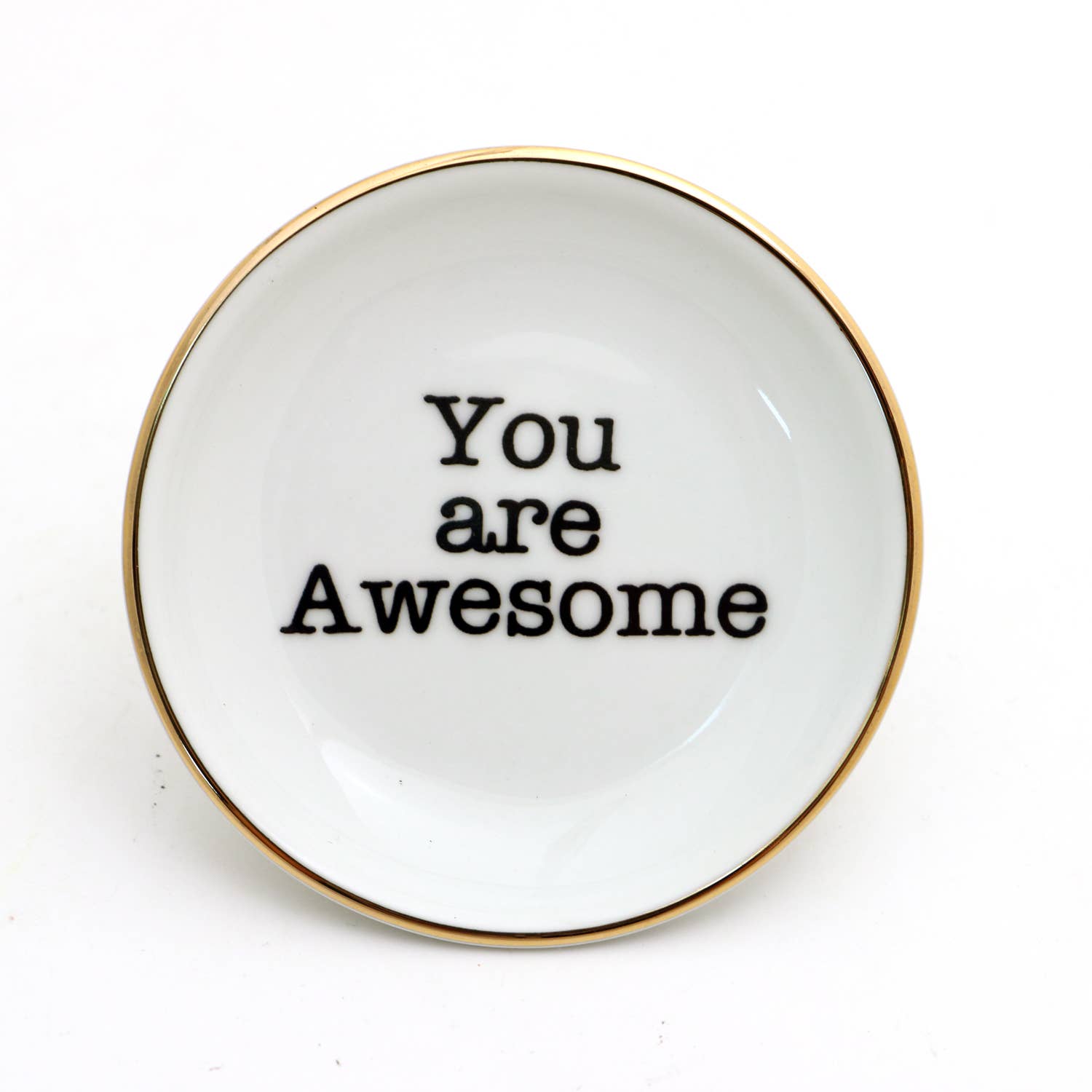Lenny Mud – wholesale Jewellery dish – You Are Awesome Ring Dish with Gold