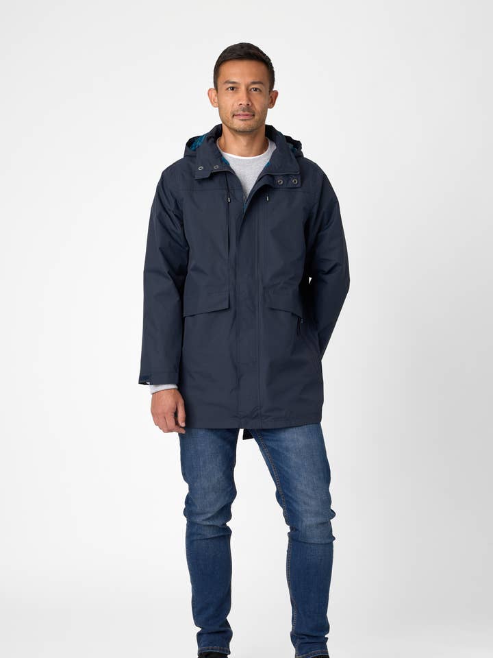 Deneb Herrenjacke in Marineblau für den Großhandel von Rainbird