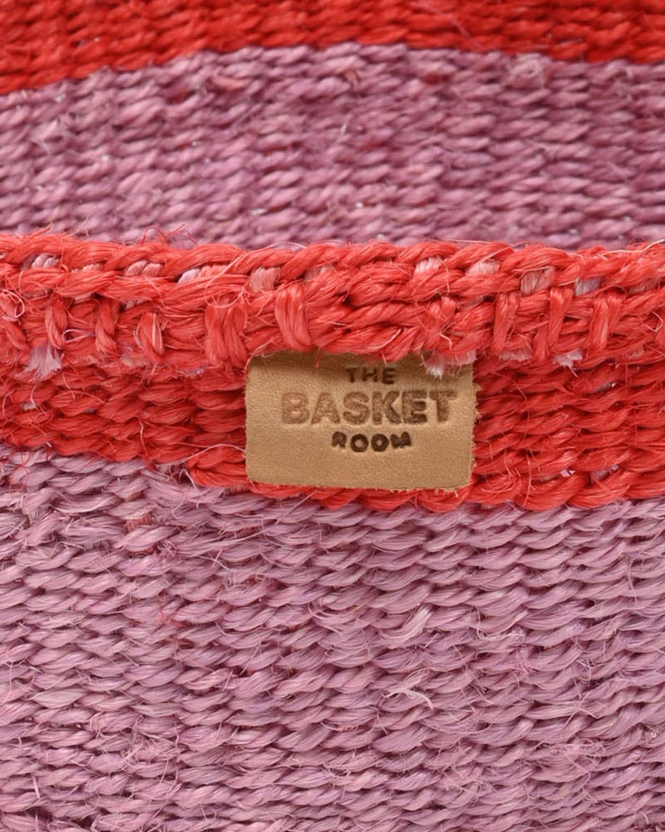 JUKUMU: Purple & Red Trim Plum Bread Basket  | Gift Basket | Chistmas Hamper | Trinket Basket | Tableware for wholesale on Faire3