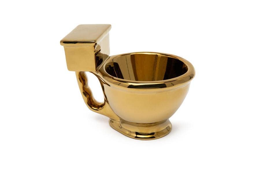 BigMouth Inc - Wholesale Coffee Mug - Golden Toilet Mug1