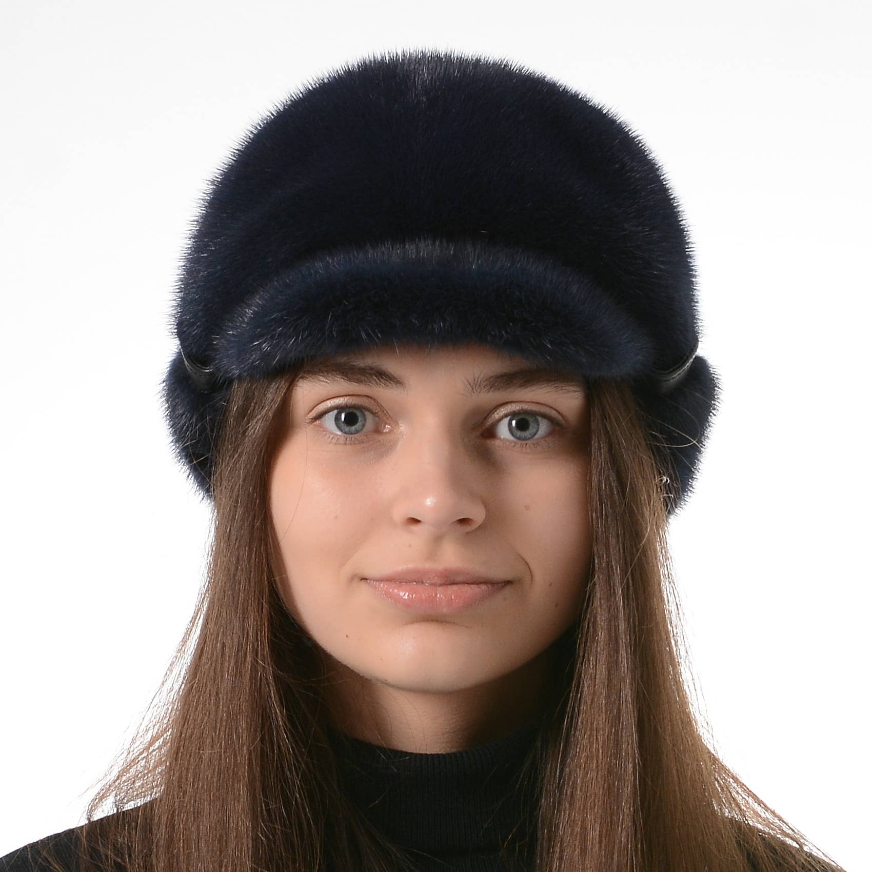 FurStyleUa - Vente Béret – femme - Chapeau en fourrure de vison pour femme, chapeau d'hiver en fourrure russe, véritable chapeau en fourrure.3