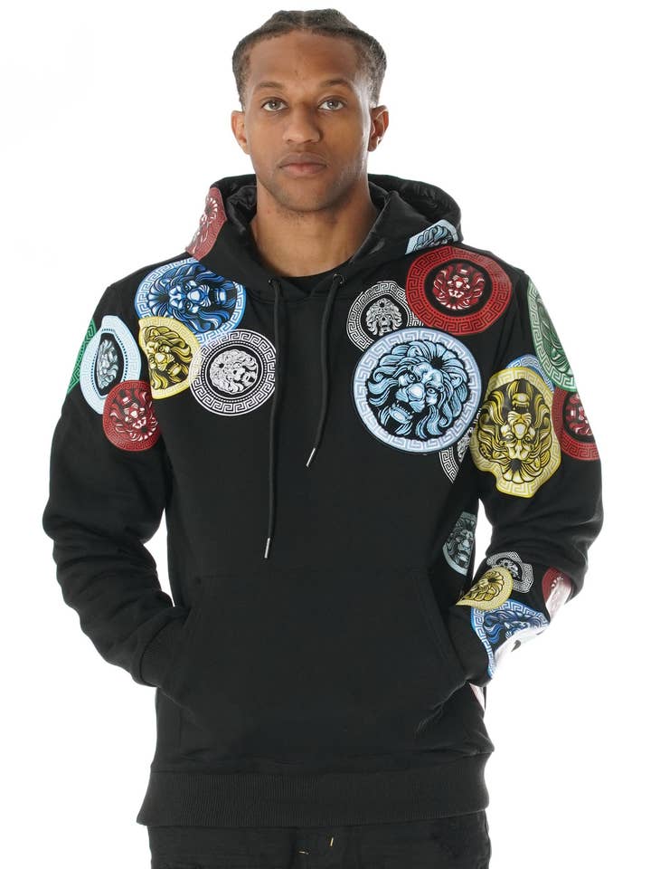 M4660 Makobi Aryeh Fleece Hættetrøje - Sort for engroshandel hos Frost Originals