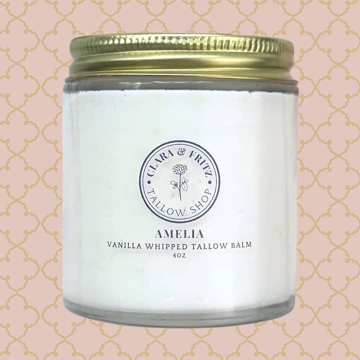 Scented Whipped Tallow Balm 4 oz for wholesale by Clara & Fritz