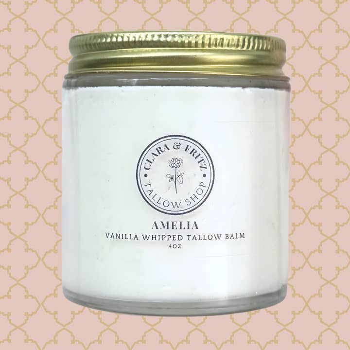 Scented Whipped Tallow Balm 4 oz for wholesale by Clara & Fritz