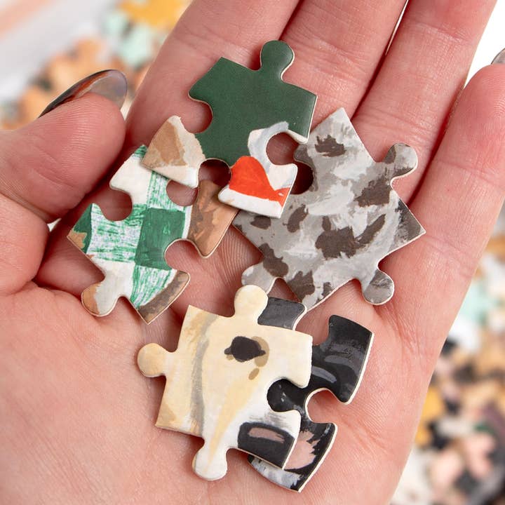 1canoe2 | One Canoe Two Paper Co. - Venta al por mayor Puzle - Adultos - Puzle de 500 piezas con forma de cuadrícula para perros Furry Friends