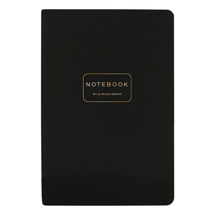 Vegan Leather A5 Notebook - Black for wholesale by BV by Bruno Visconti