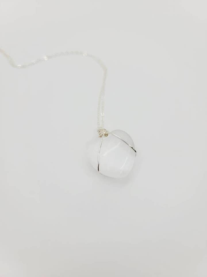 Selenite Necklace | Selenite Jewelry | Crystal Jewelry for wholesale by Healing Jewelry Co., LLC