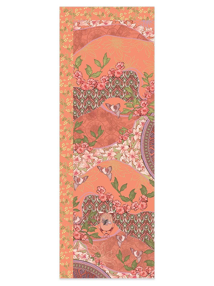 Stor bomullsscarf EVEIL CORAIL för wholesale av BROKANTE