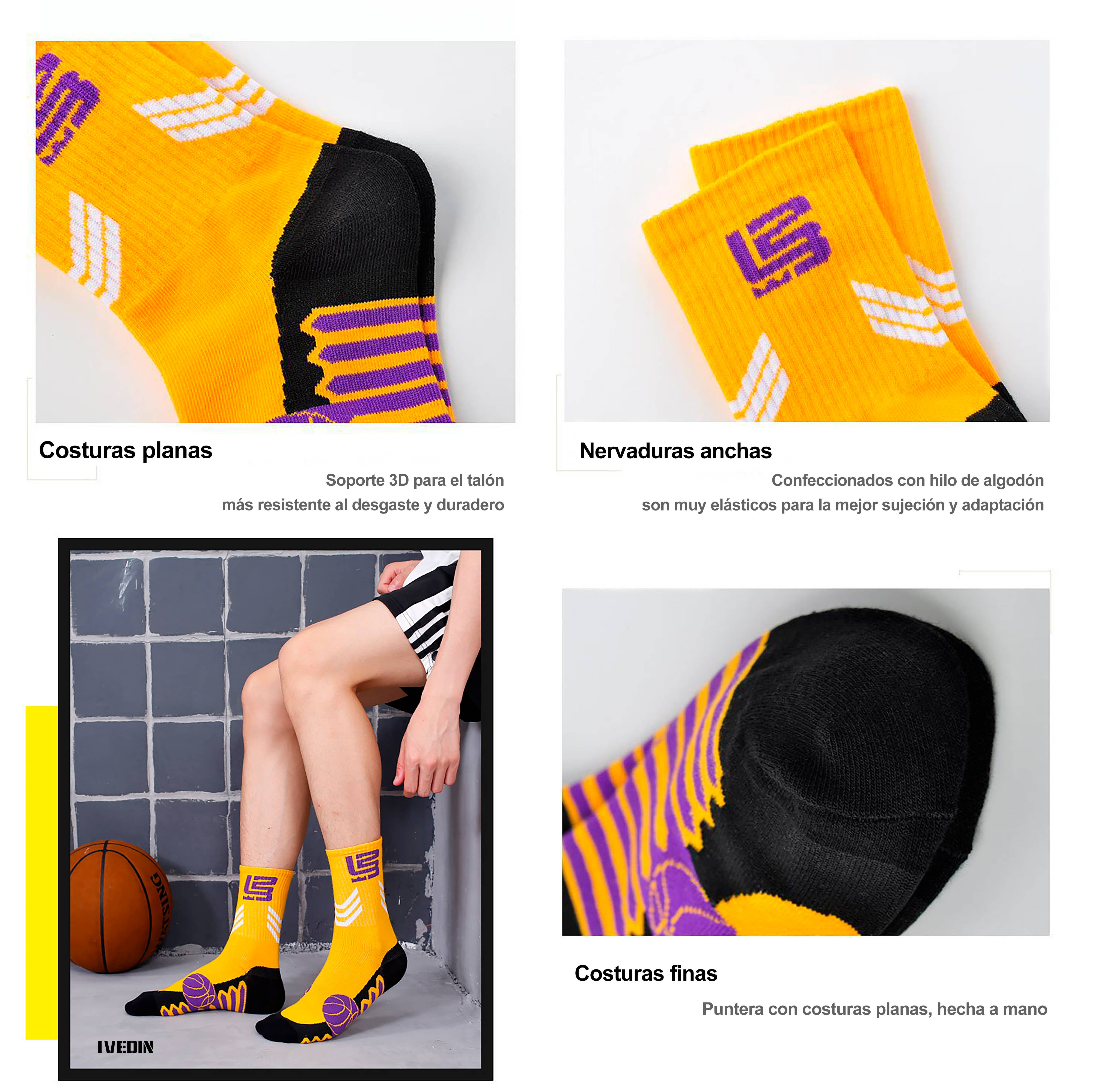 Ivedin - Wholesale Socks - Unisex - Pack of Technical Sports Socks NBA Kids One Size3