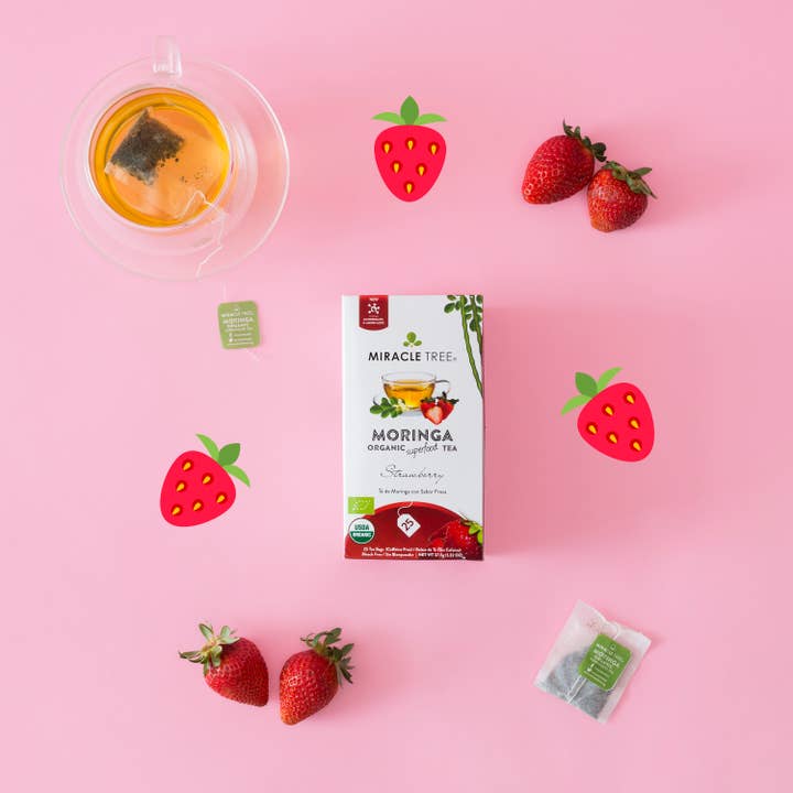 Miracle Tree - Wholesale Tea Bags - Organic Moringa Tea: Strawberry5