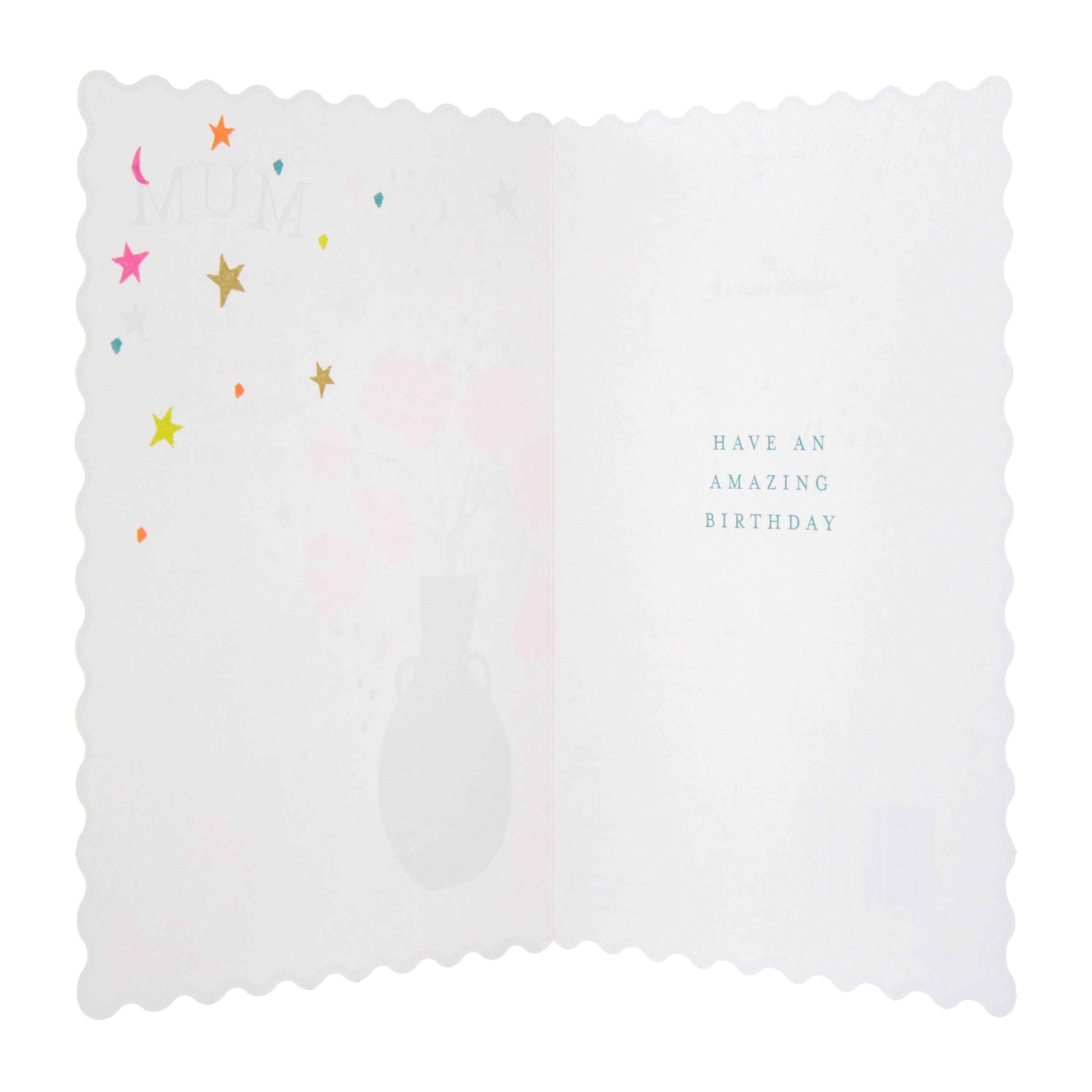 Hallmark - Wholesale Birthday Card - Birthday Card for Mum - Oh Darling Pink Flowers Design1