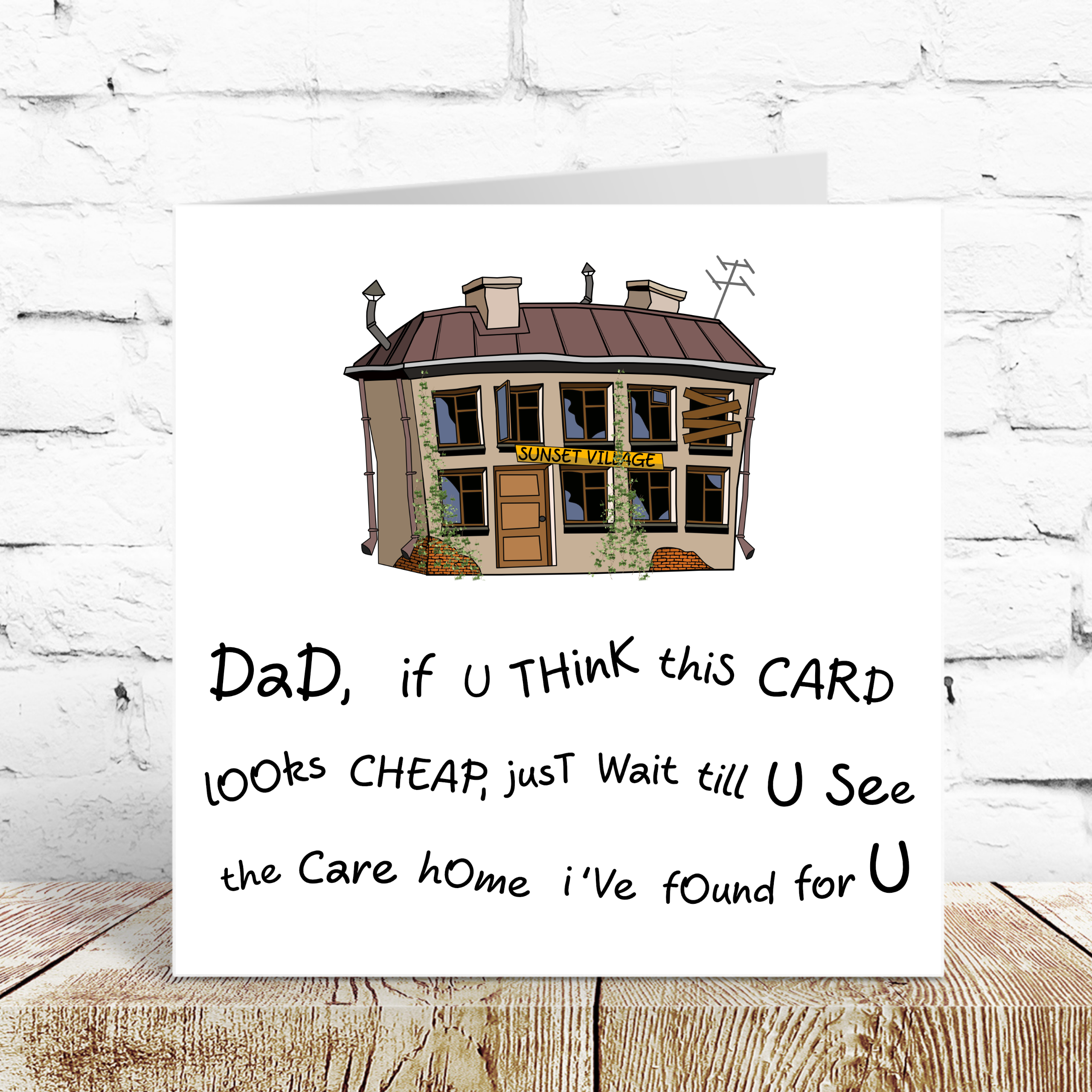 Swizzoo Cards – Großhandel Vatertagskarten – Lustige Vatertagskarte, Geburtstagskarte für Papa, 50., 60., 70., humorvoll, Pflegeheim, Ruhestand1