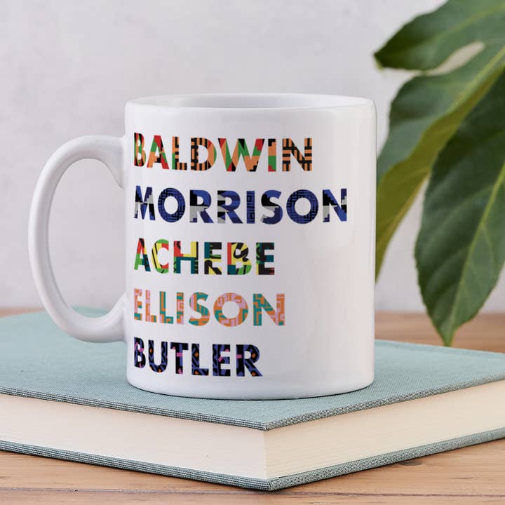 List of Black Authors Mug - Afropop X Bookishly for wholesale by Bookishly (US Duties Paid)
