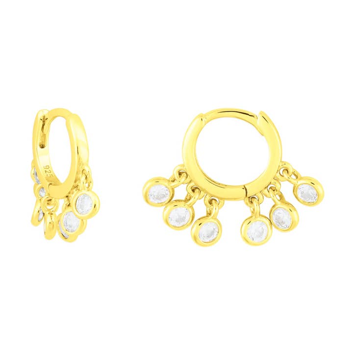 SHAKER FLORENCE HUGGIE DORÉ pour la vente par fyb jewelry