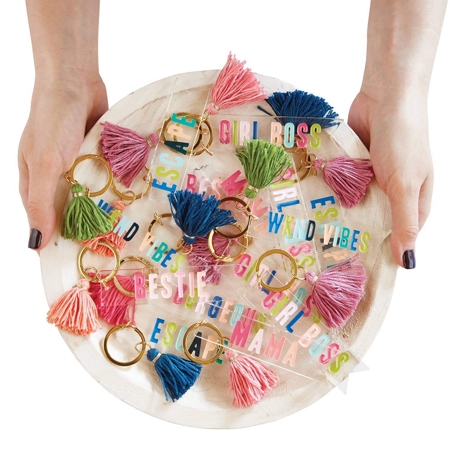 Santa Barbara Design Studio by Creative Brands - Wholesale Keychain - Women's - Acrylic Key Tag Filled Display1