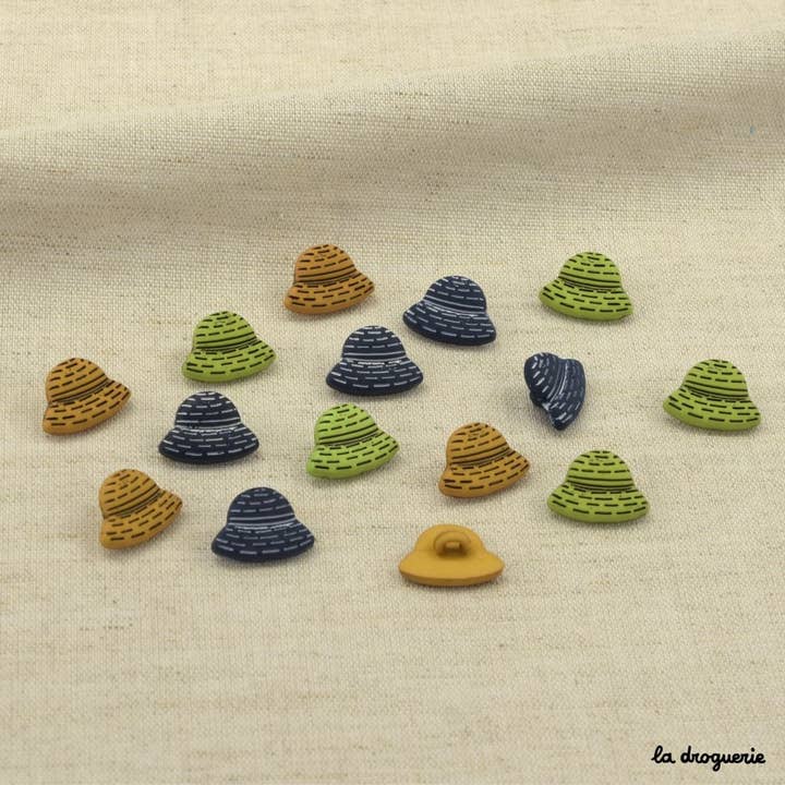 Botão "Charmoso chapéu cloche" 15 mm por atacado de LA DROGUERIE