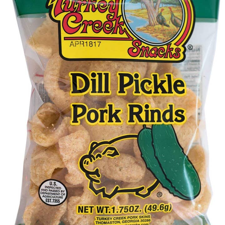 Shop The King - Wholesale Puffed Snack - Turkey Creek Pork Rinds Dill Flavor 2 oz