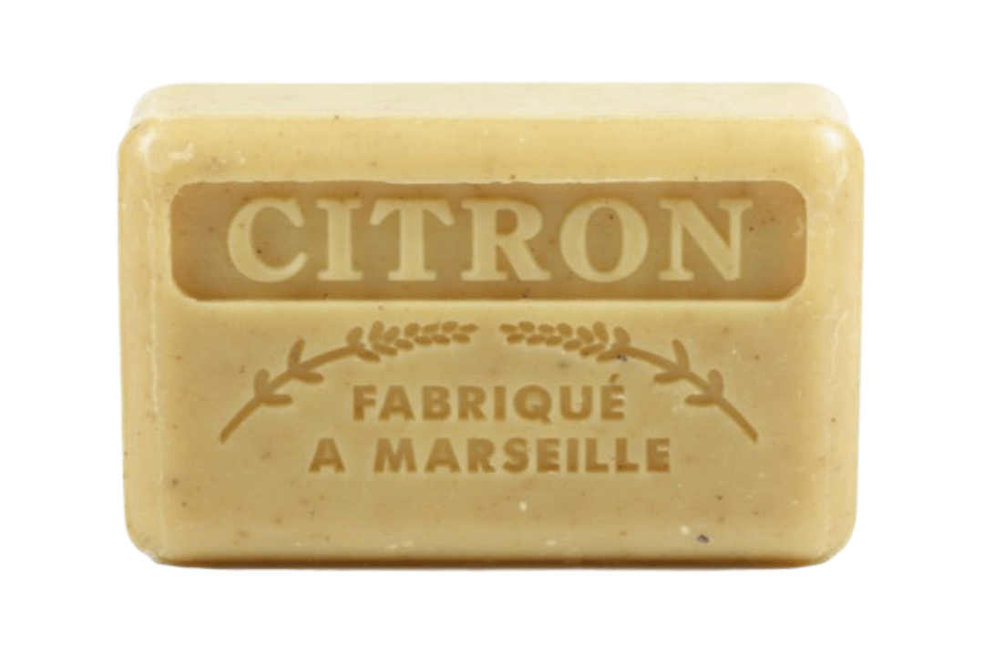 French Soap Wholesale - Wholesale Bar Soap - 125g French Soap with Crushed Lemon1