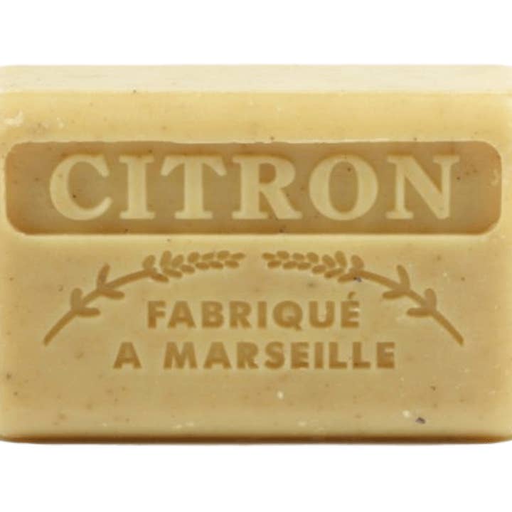 French Soap Wholesale - Wholesale Bar Soap - 125g French Soap with Crushed Lemon1