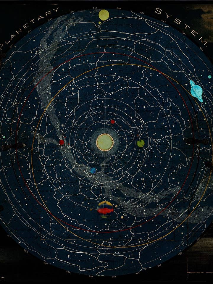 Planetary System. Eclipse of the Sun. The Moon. The Zodiacal Light. Meteoric Shower by Levi Walter Yaggy - 1887 for wholesale by Flashback Shop