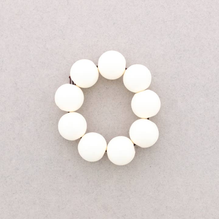 Sonata – Pulseira de missangas por atacado – Pulseira de Bolas de Madeira com Elástico