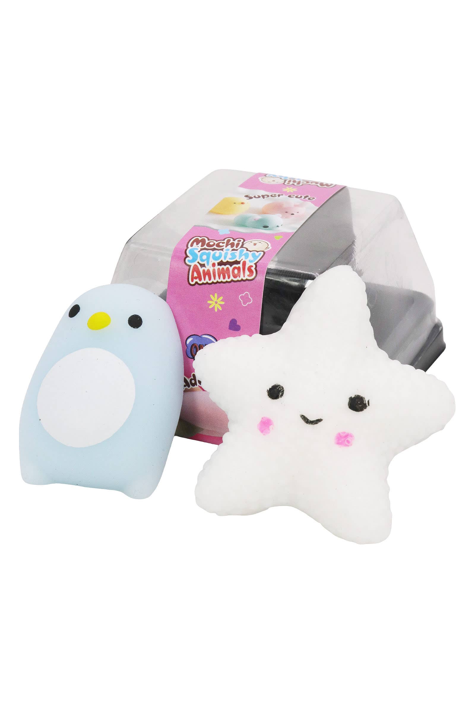 ASSORTEREDE Animal Pals blød mini mochi squishy - sæt med 2 stk. for engroshandel på Faire13