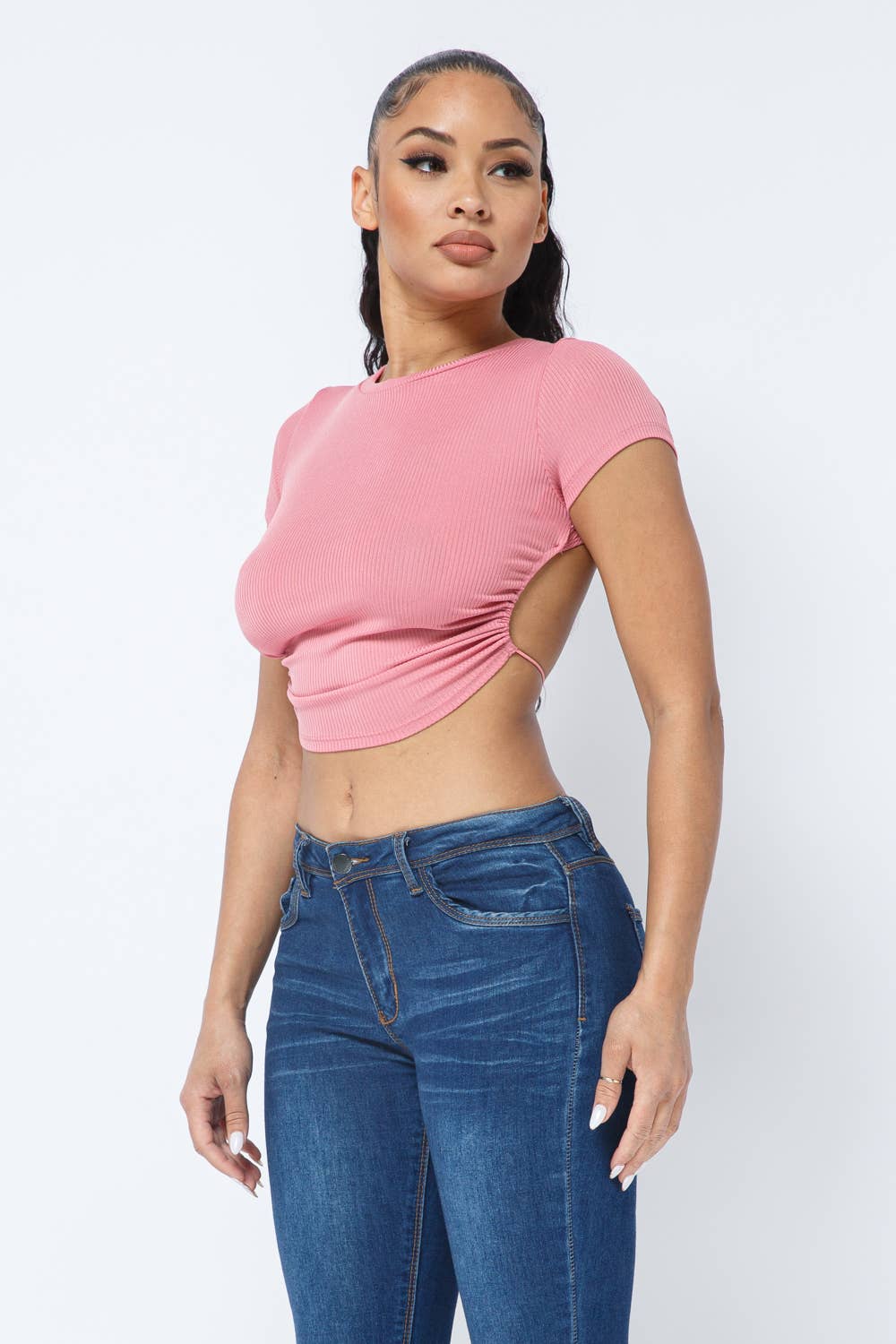 Julia by LoveJ - Wholesale Knit Top - Women's - Rib Open Back String Tie Crop Top16