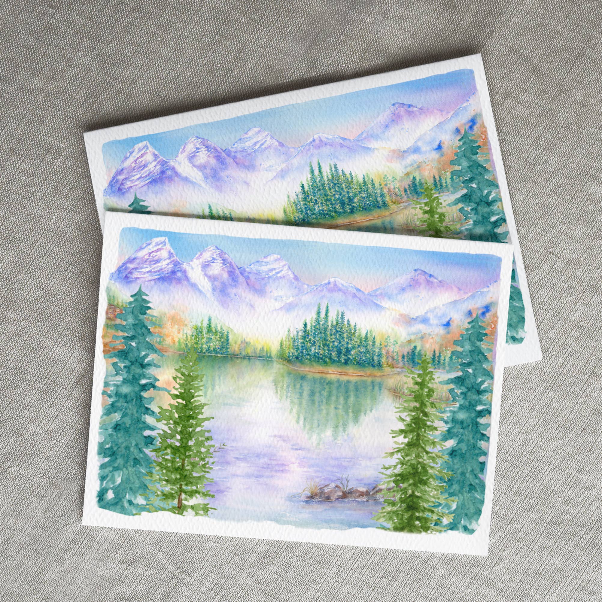 Blue Thistle - Wholesale Everyday Greeting Card - Mountain Nature Greeting Card, Watercolor Art2